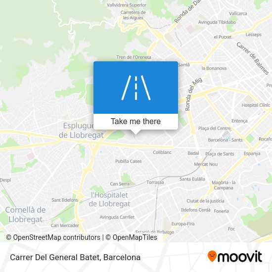 Carrer Del General Batet map