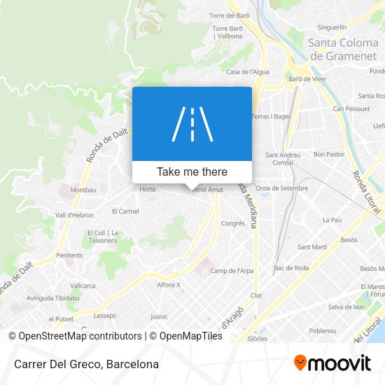 Carrer Del Greco map