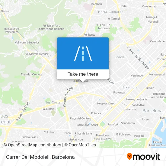 Carrer Del Modolell map