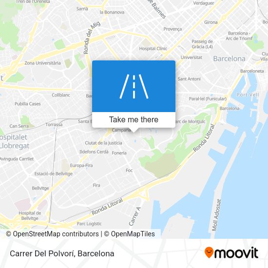 Carrer Del Polvorí map