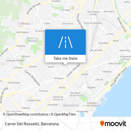 Carrer Del Rosselló map