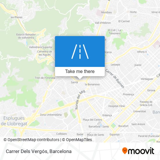 mapa Carrer Dels Vergós