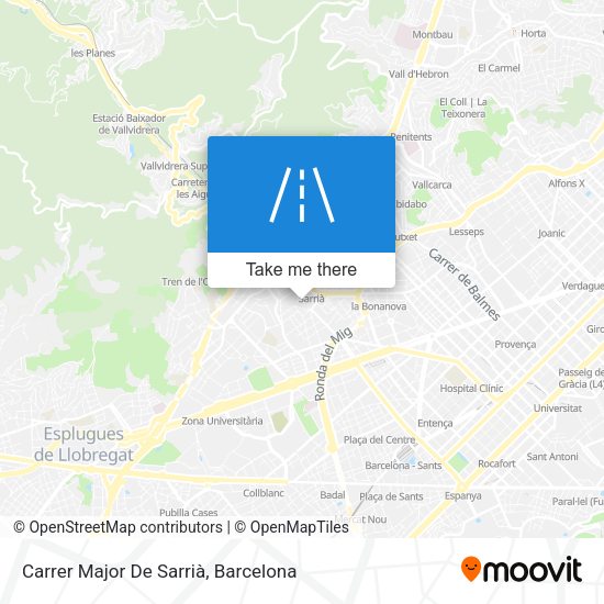 Carrer Major De Sarrià map