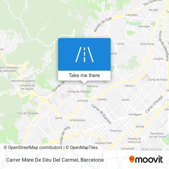Carrer Mare De Déu Del Carmel map