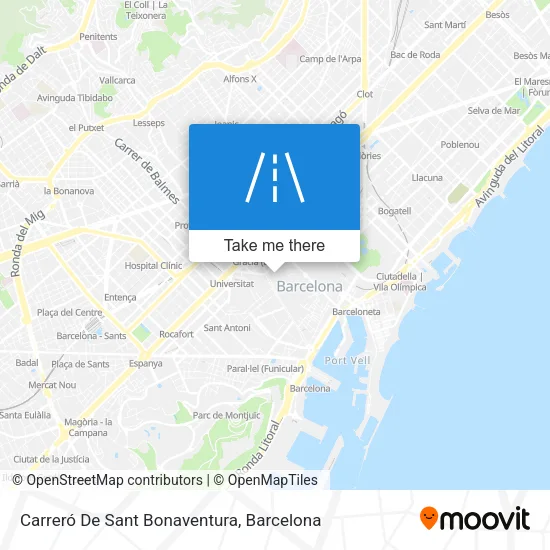 Carreró De Sant Bonaventura map