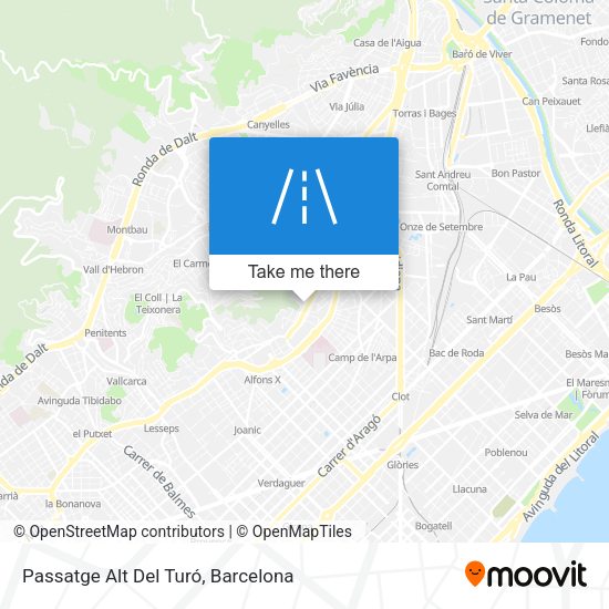 Passatge Alt Del Turó map