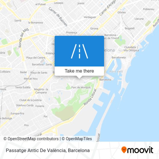 Passatge Antic De València map