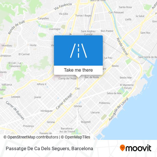 mapa Passatge De Ca Dels Seguers