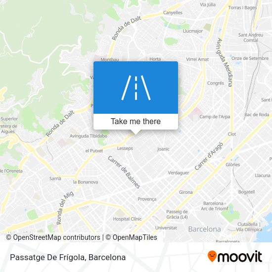 Passatge De Frígola map