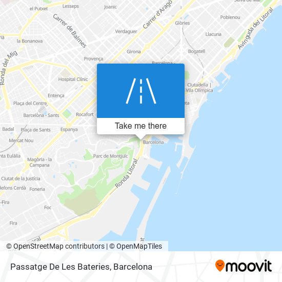 mapa Passatge De Les Bateries