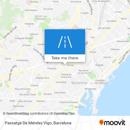 mapa Passatge De Méndez Vigo