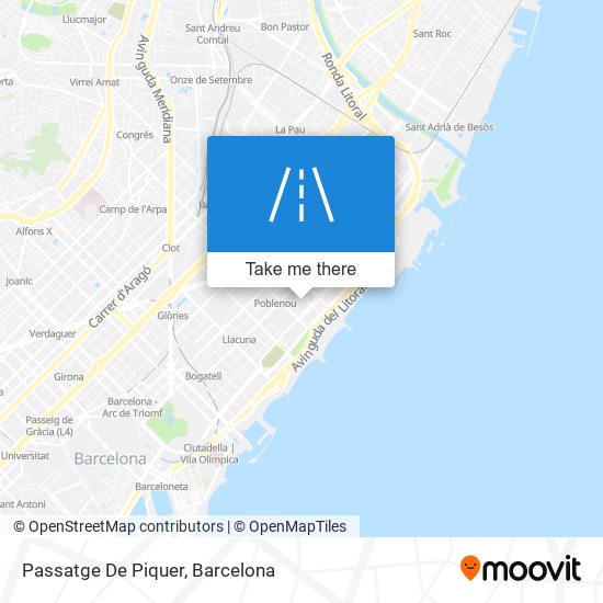 mapa Passatge De Piquer