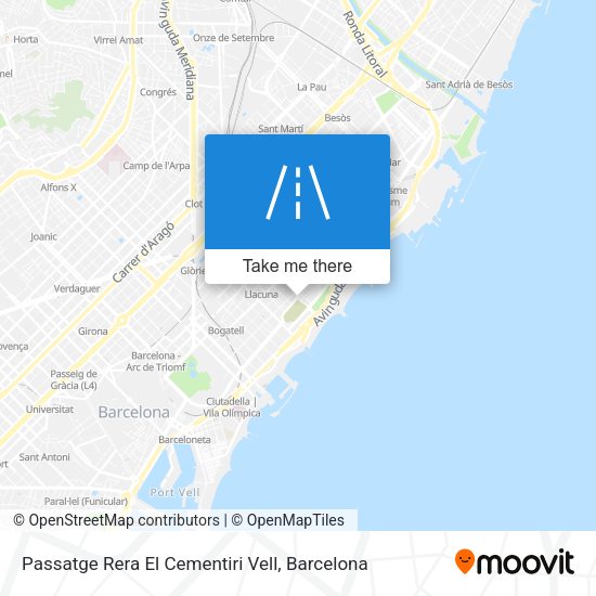 Passatge Rera El Cementiri Vell map