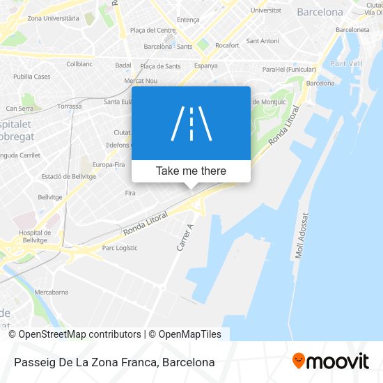 Passeig De La Zona Franca map