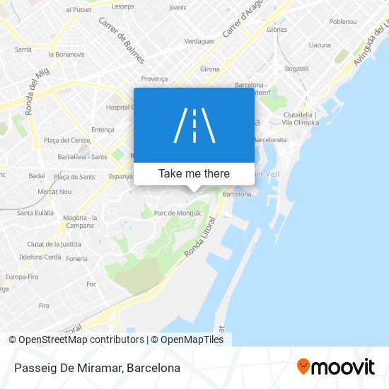 mapa Passeig De Miramar