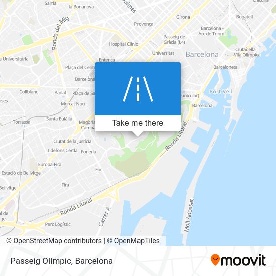 Passeig Olímpic map