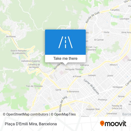 Plaça D'Emili Mira map