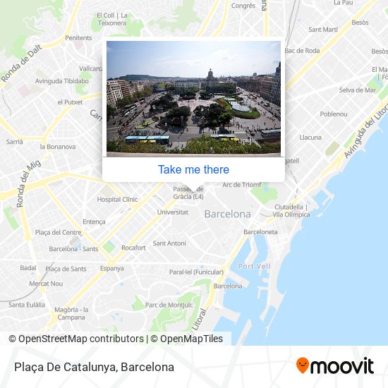 mapa Plaça De Catalunya