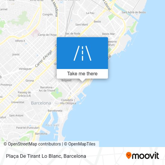 Plaça De Tirant Lo Blanc map
