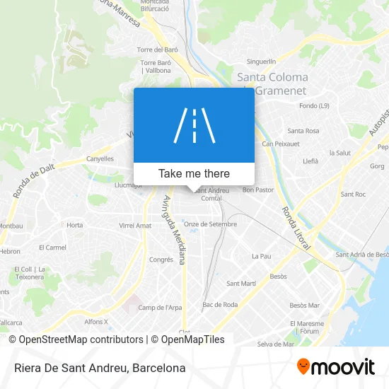 Riera De Sant Andreu map