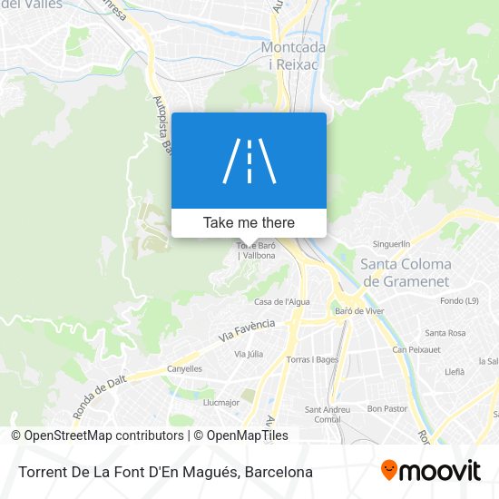 Torrent De La Font D'En Magués map