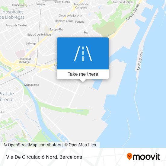Via De Circulació Nord map