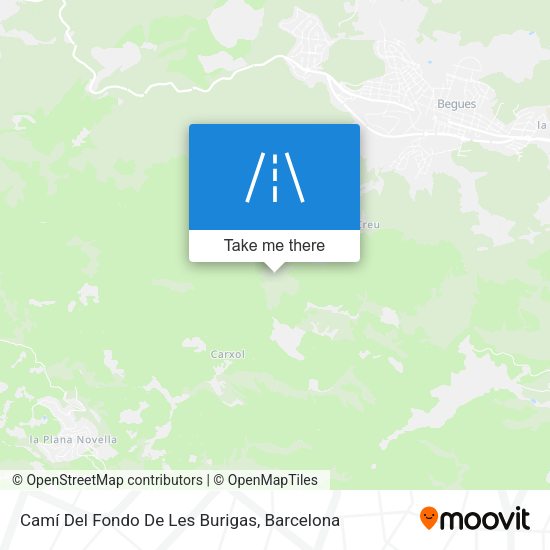 Camí Del Fondo De Les Burigas map