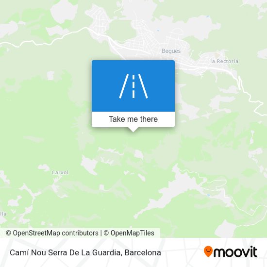 Camí Nou Serra De La Guardia map