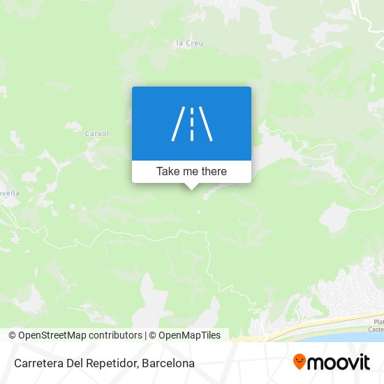 Carretera Del Repetidor map