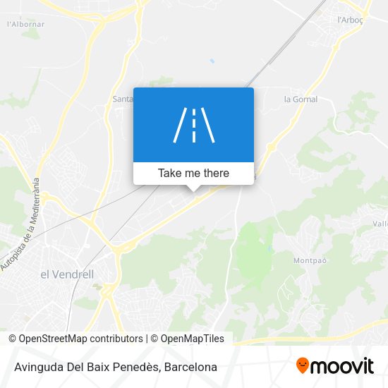 Avinguda Del Baix Penedès map