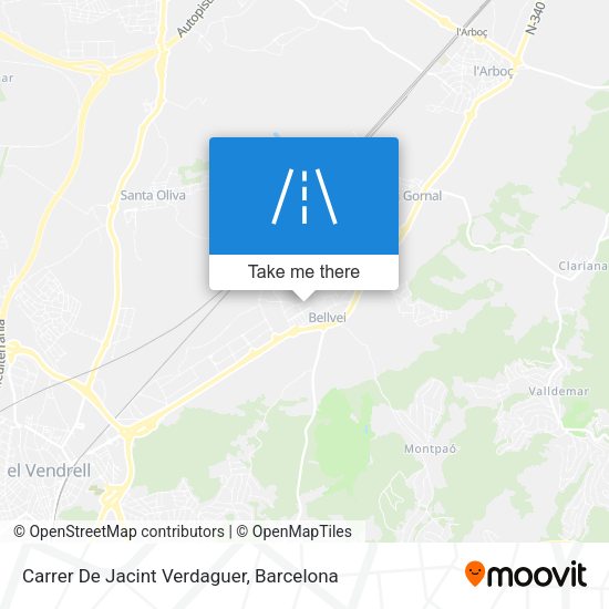 Carrer De Jacint Verdaguer map