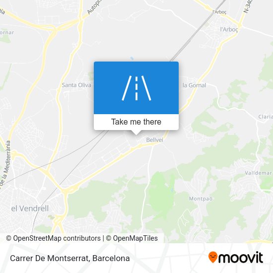 Carrer De Montserrat map