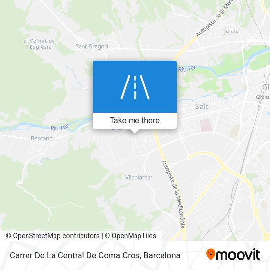 Carrer De La Central De Coma Cros map