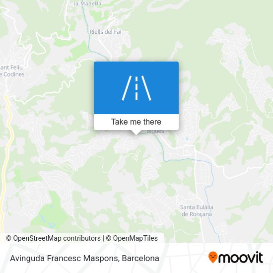 Avinguda Francesc Maspons map