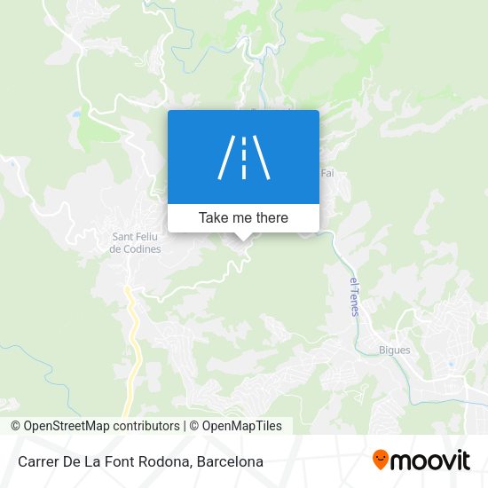 Carrer De La Font Rodona map
