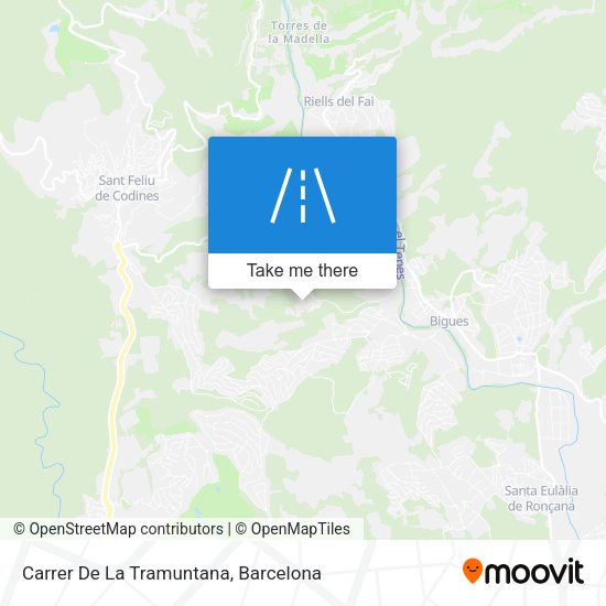 Carrer De La Tramuntana map