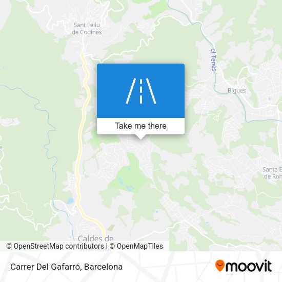 Carrer Del Gafarró map