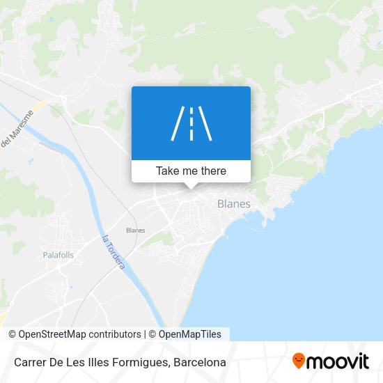 Carrer De Les Illes Formigues map