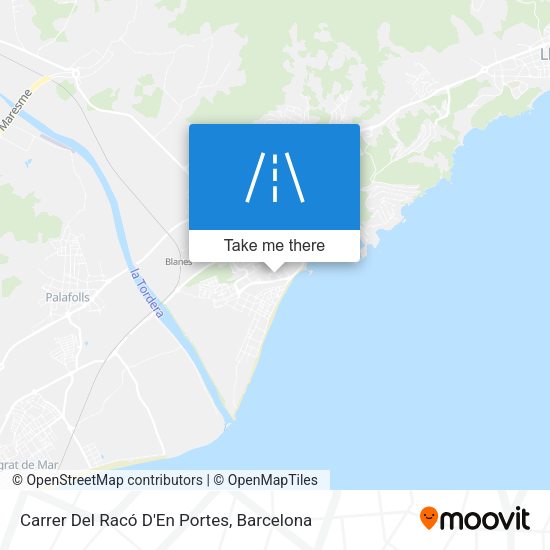 Carrer Del Racó D'En Portes map