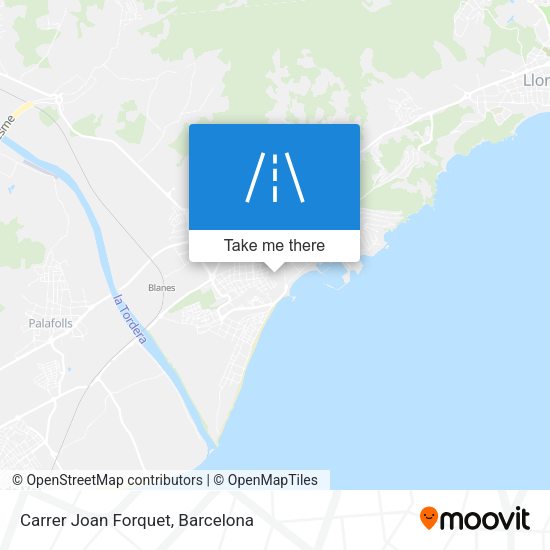 Carrer Joan Forquet map