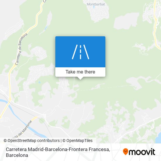 Carretera Madrid-Barcelona-Frontera Francesa map