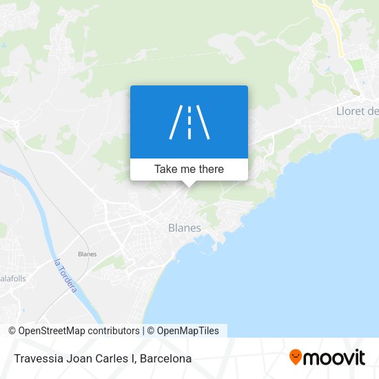 Travessia Joan Carles I map