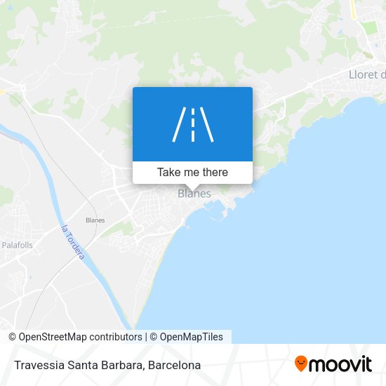 Travessia Santa Barbara map