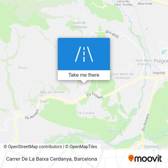 Carrer De La Baixa Cerdanya map