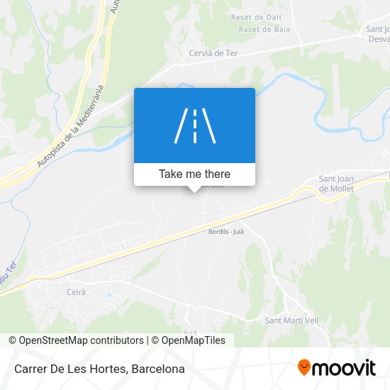 Carrer De Les Hortes map