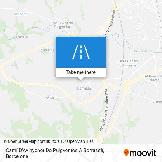 Camí D'Avinyonet De Puigventós A Borrassà map