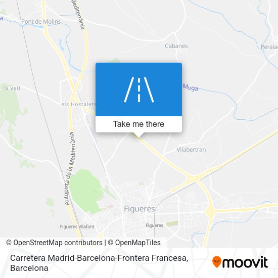 Carretera Madrid-Barcelona-Frontera Francesa map