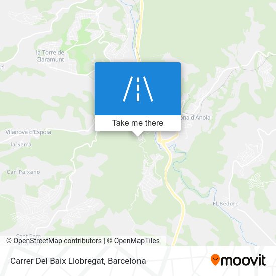 Carrer Del Baix Llobregat map