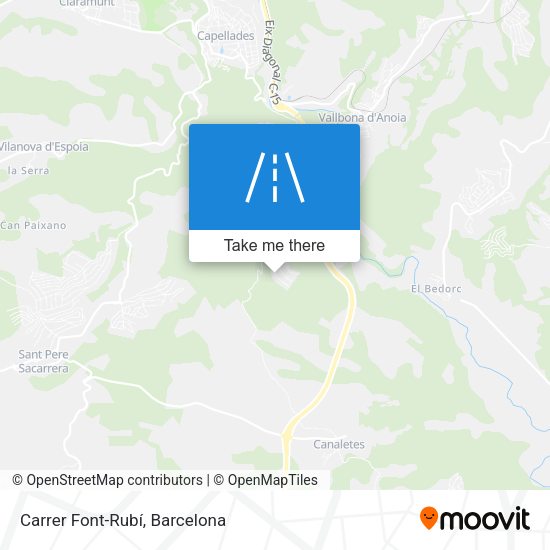 Carrer Font-Rubí map