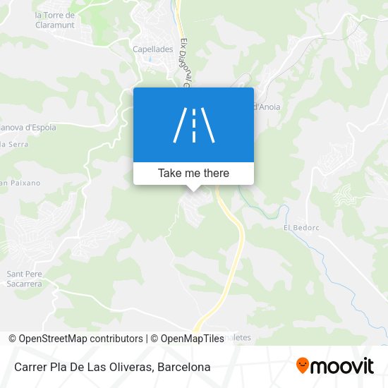 Carrer Pla De Las Oliveras map